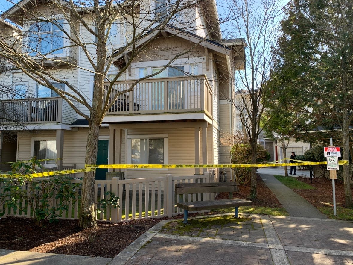 Police are investigating the deaths of two people at a home in Richmond, B.C. (Zahra Premji/CBC - image credit)