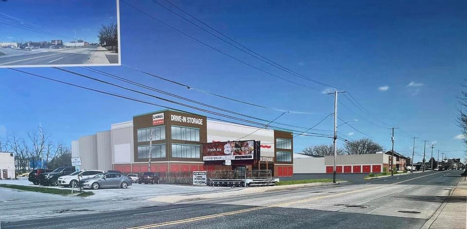 U-Haul's concept for its new proposed storage facility on Cumberland Street.