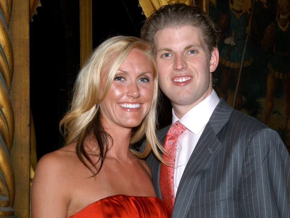 Eric and Lara Trump at Mar-a-Lago in 2008