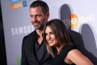 <p> On season three of <em>Law and Order: SVU</em>, Peter Hermann joined the cast as defense attorney Trevor Langan. Mariska Hargitay, playing Detective Olivia Benson, recalled later on <em>The Drew Barrymore Show</em>, "Who is that Clark Gable, superman guy that I need to marry today?" After Hermann wrapped his guest appearance, he asked Hargitay to attend church with him. "We went to church together, and it was like getting hit with a lightning bolt," she said. "I just started sobbing. Peter thought I was crying because I was so moved by the service. No, it was because I was just overwhelmed, realizing he was the one." </p>