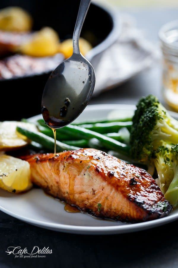 Browned Butter Honey Garlic Salmon