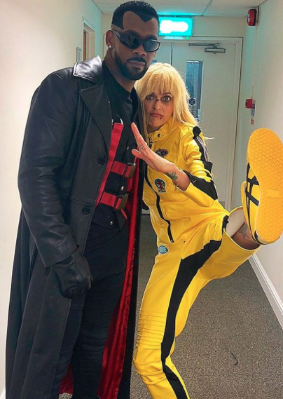 Richard Blackwood and Fearne Cotton