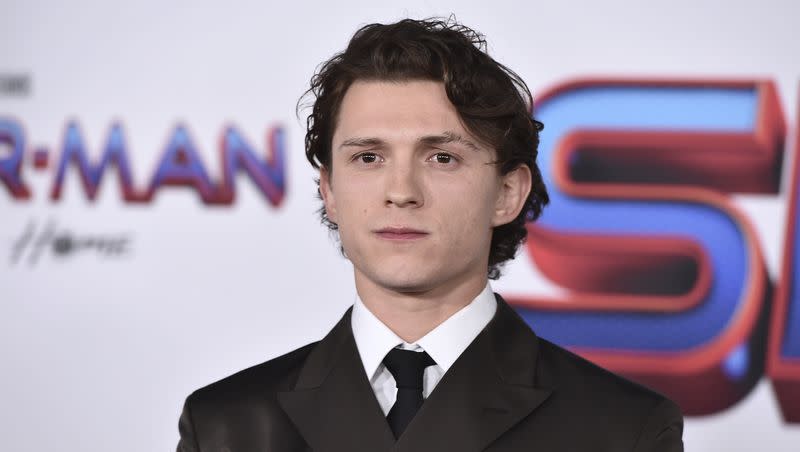 Tom Holland arrives at the premiere of “Spider-Man: No Way Home” at the Regency Village Theater on Monday, Dec. 13, 2021, in Los Angeles.