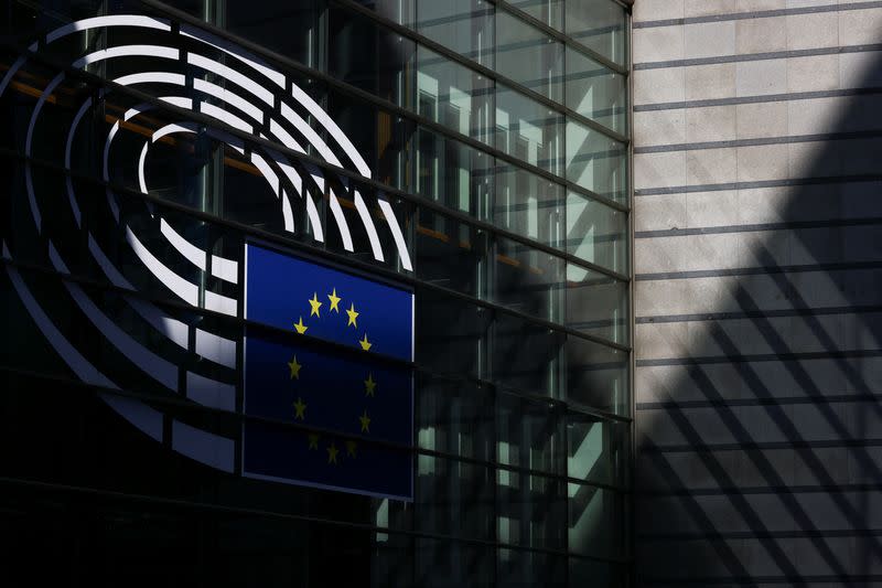 A general view of the building of EU parliament in Brussels