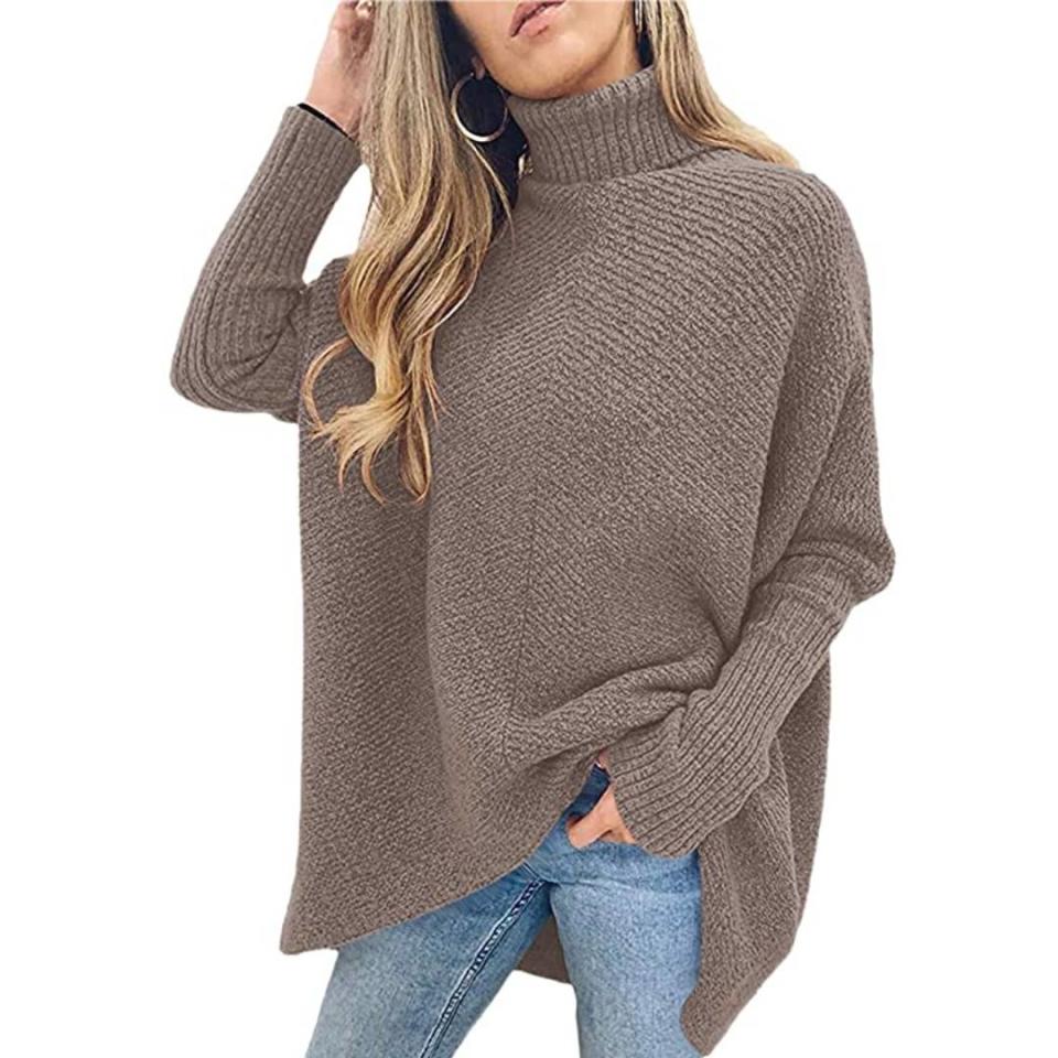 This stylish turtleneck will have you coming out of your shell this fall. (Photo: Amazon)