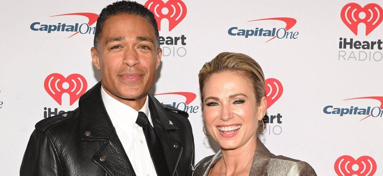 Amy Robach And T.J. Holmes at iHeartRadio z100's Jingle Ball fest, 2023