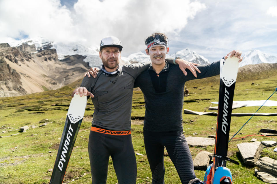 Boehm and Sherpa during the Himlung Himal attempt.<p>Courtesy: Dynafit/Mountain Film Crew</p>