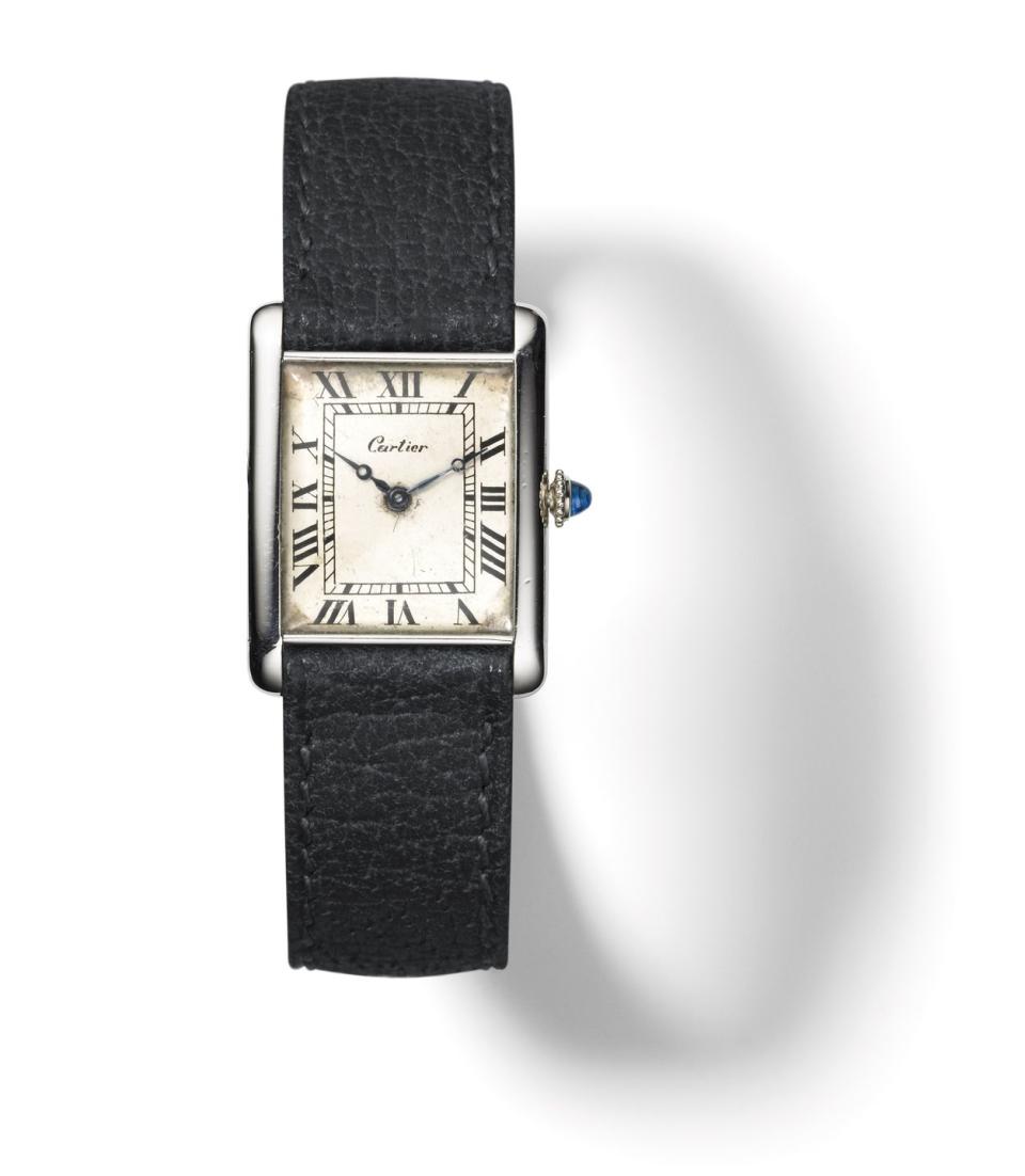5) The rectangular shape first appeared with the Louis Cartier Tank watch.