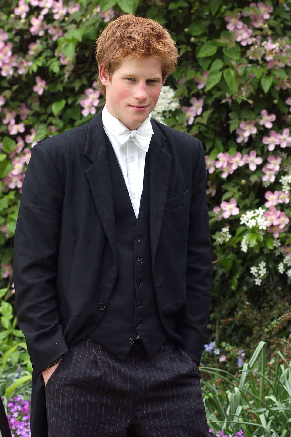 <p>Harry poses for a photo during his time at Eton College. </p>