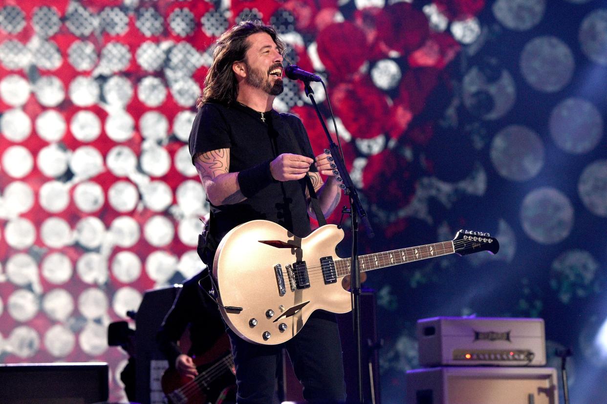 The Foo Fighters perform onstage during Global Citizen's Vax Live concert. 