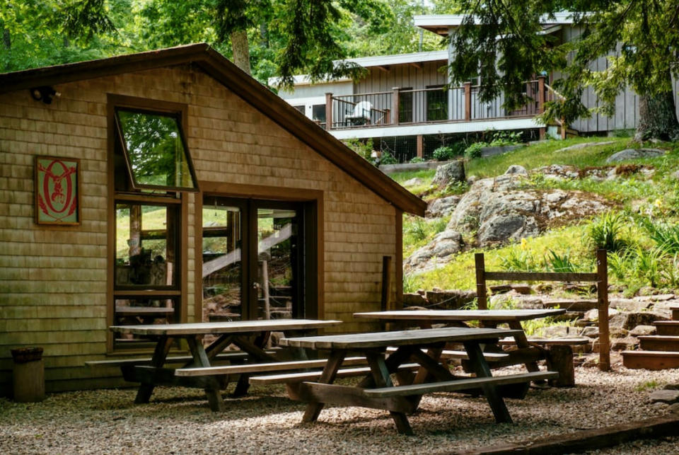 <p>The Airbnb also comes with a $25-a-night credit to use in the Oxbow Brewery tasting room. There’s also plenty to explore on the property, including a pond, woods and gardens. (Airbnb) </p>