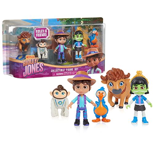 Just Play Netflix Ridley Jones Collectible Figure Set, 5-Pack of Ridley Jones and Friends Figur…