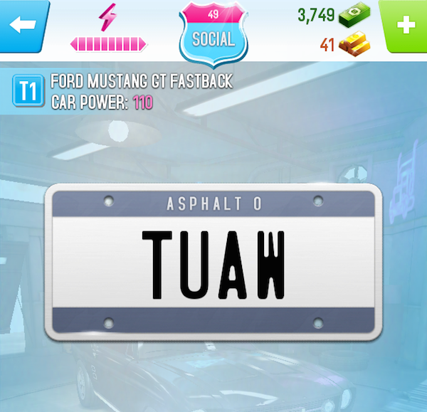 license plate