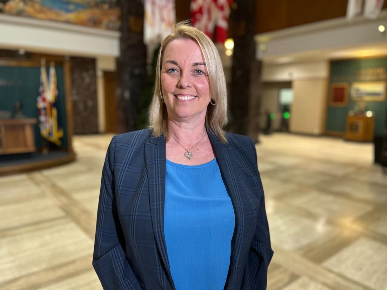 Tina Neary is a town councillor in Portugal Cove-St. Philip's, and has been announced as the Progressive Conservative candidate in the upcoming byelection in the district of Conception Bay East-Bell Island.  (Peter Cowan/CBC - image credit)