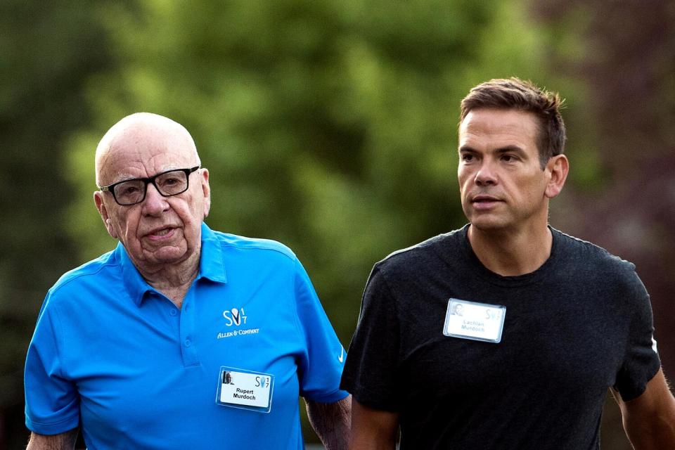 Rupert Murdoch and Lachlan Murdoch