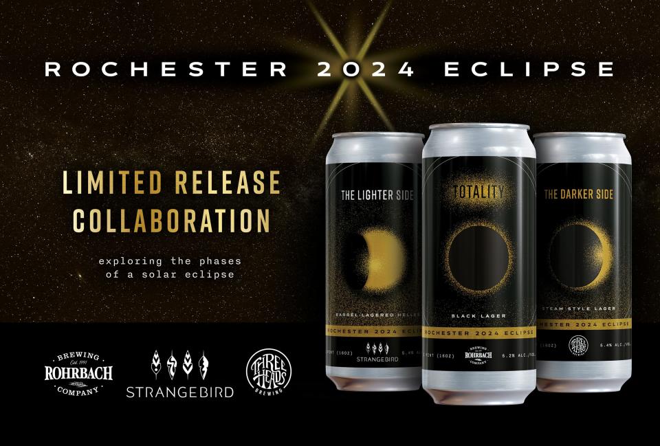 Rohrbach Brewing, Three Heads Brewing, and Strangebird Brewing are creating a trio of specialty beers to commemorate the total eclipse.