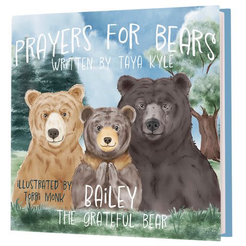 <p>Courtesy of Taya Kyle</p> Taya Kyle's first children's book, Prayer's for Bears: Bailey the Grateful Bear