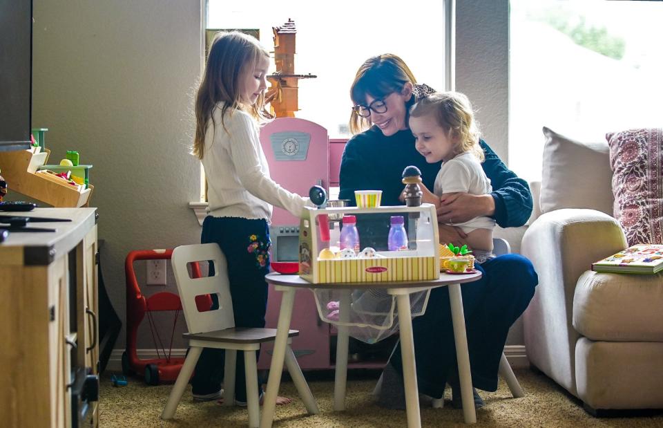 Karanai Ravenscroft says the reason she is still alive to play with her daughters Noa, 5, and Liv, 3, is because Austin-Travis County EMS started a whole blood program two years ago. Having that blood readily available helped save her life when she suffered massive bleeding from a miscarriage last year.