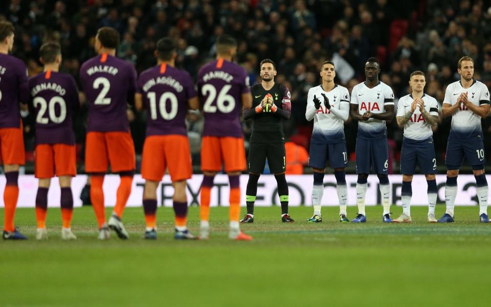 The Manchester City and Tottenham Hotspur starting XIs line-up ahead on Monday night's match - Tottenham Hotspur FC