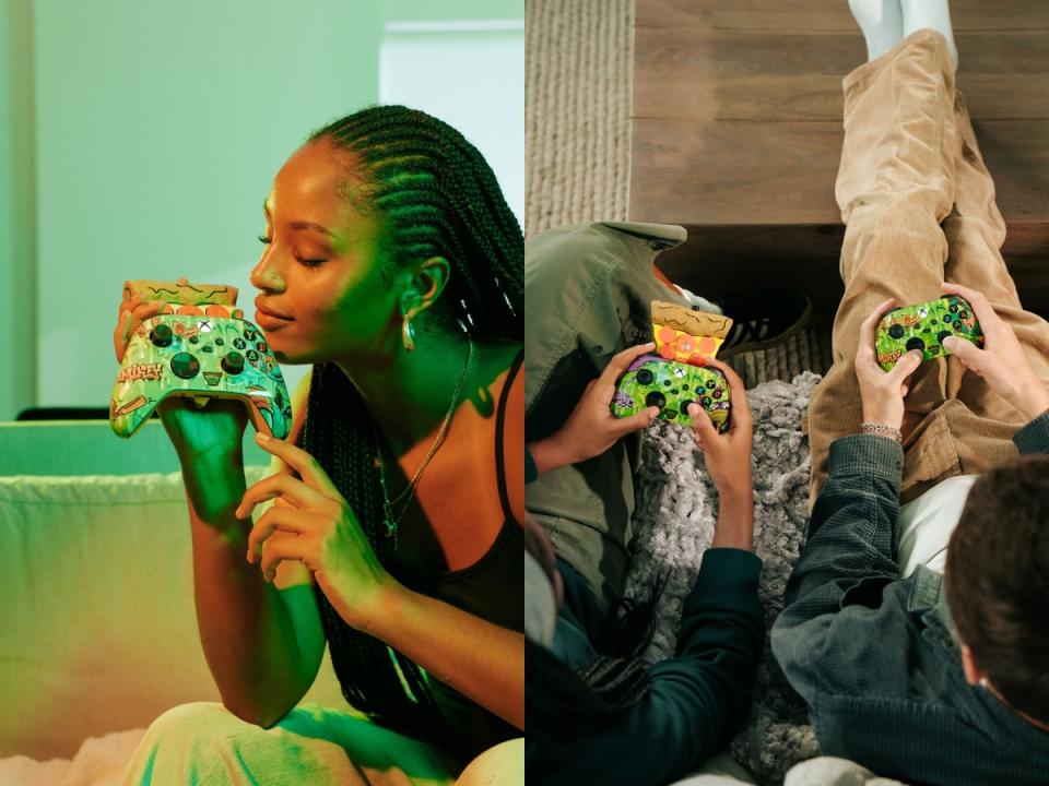 微軟配合電影《忍者龜：變種大亂鬥》推出附帶披薩及味道的限量版Xbox控制器
