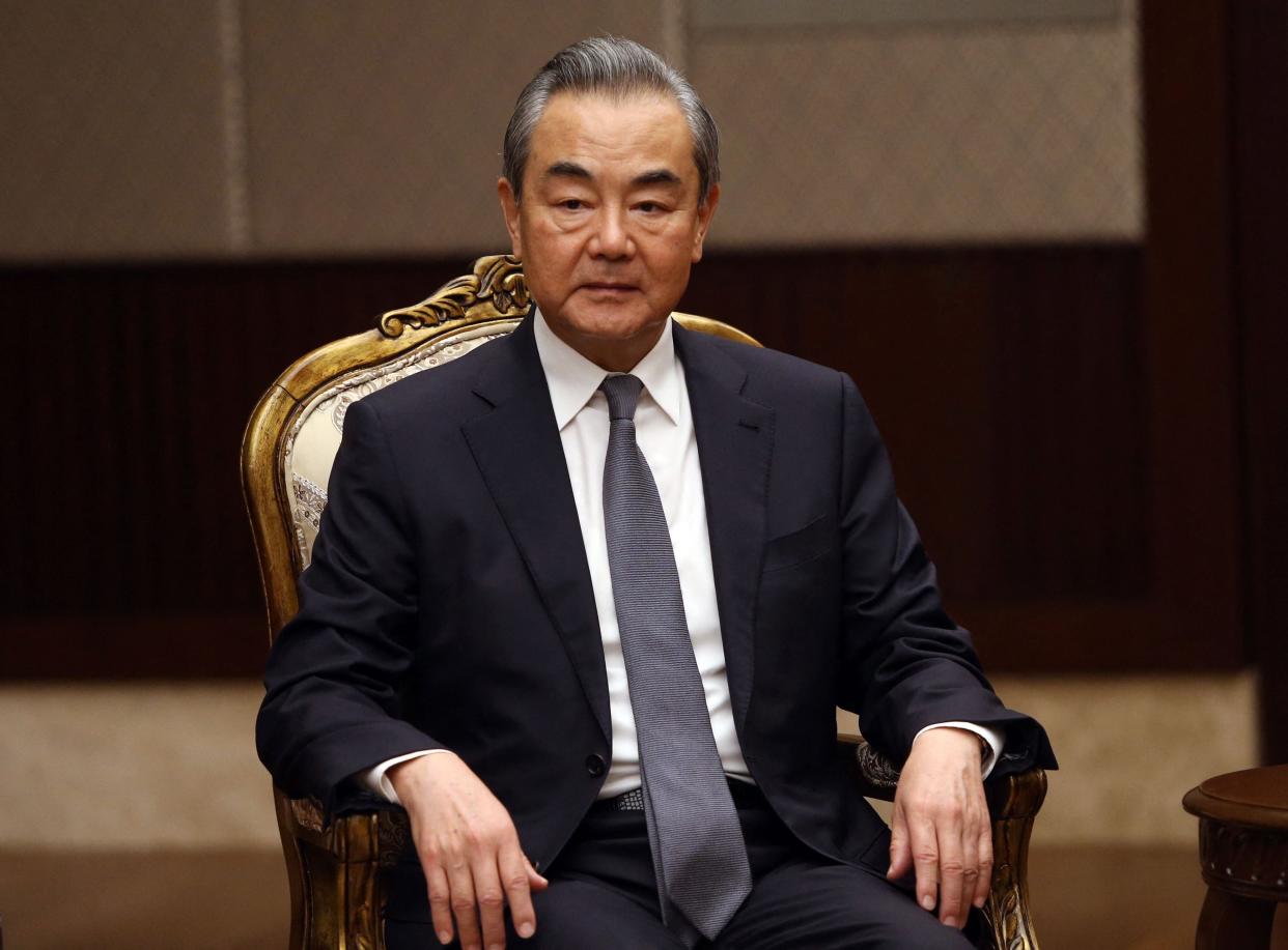 Wang Yi will arrive in Moscow just a day after North Korea’s leader Kim Jong-un left (POOL/AFP via Getty Images)