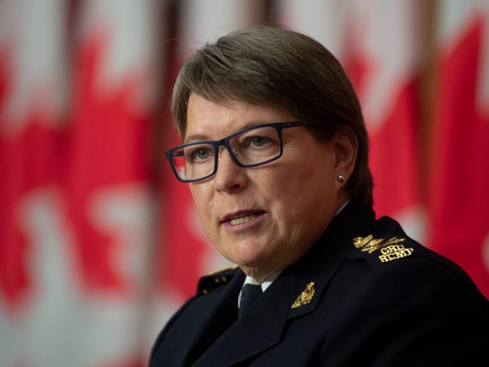 RCMP Commissioner Brenda Lucki says a miscommunication with staff led to allegations of improper conduct.  (Adrian Wyld/The Canadian Press - image credit)
