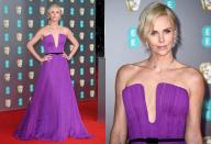 Charlize Theron fue la más elegante de los BAFTA 2020 gracias a este vestido de Dior. Para dejar todo el protagonismo al escote en pico la actriz se decantó por un collar minimalista de Tiffany & Co. (Foto: Karwai Tang / Gareth Cattermole / Getty Images)