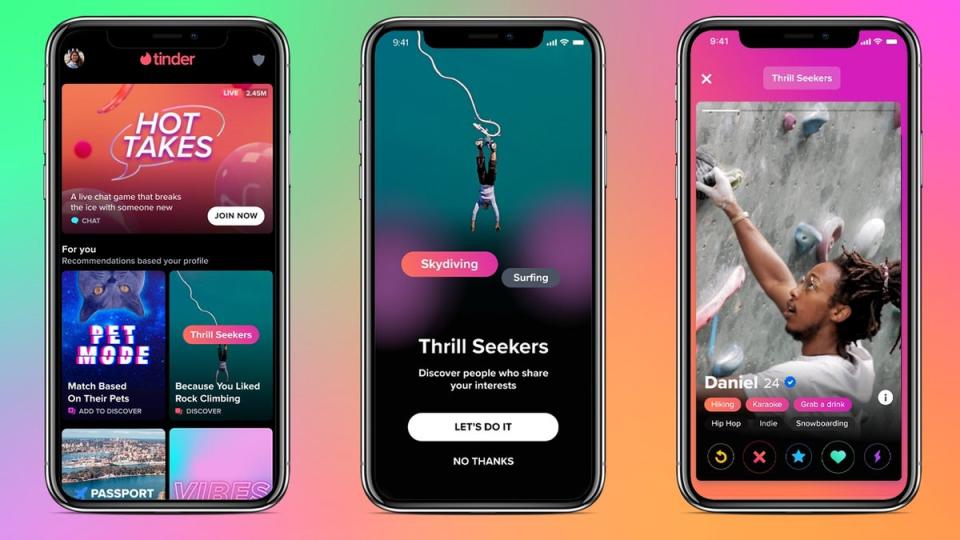 Tinder has today announced the rollout of several new features and refinements to existing ones to make the dating experience more pleasant  (Tinder)