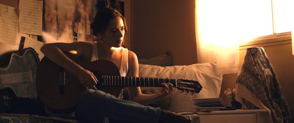 Holly Deveaux in Shamim Sarif's film Polarized, released in June 2023.