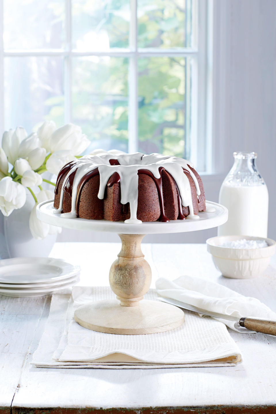 Triple-Chocolate Buttermilk Pound Cake