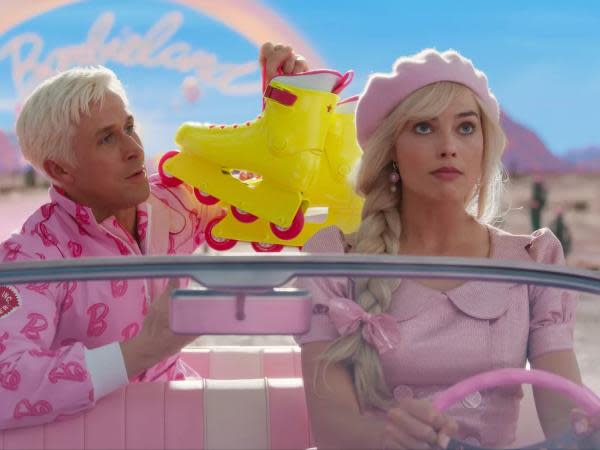 Ryan Gosling y Margot Robbie en Barbie (2023)