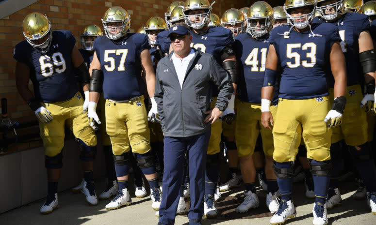 Brian Kelly of the Notre Dame Fighting Irish.