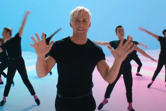 <p>Movieclips/YouTube</p> Ryan Gosling performing "I'm Just Ken" in 'Barbie'