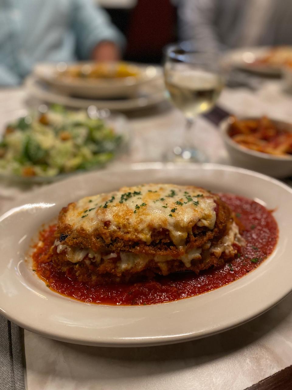 The Eggplant Parmesan at Cocozza American Italian in the Harbor Town neighborhood of Memphis.