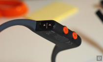 AfterShokz office-oriented bone conduction headphones.