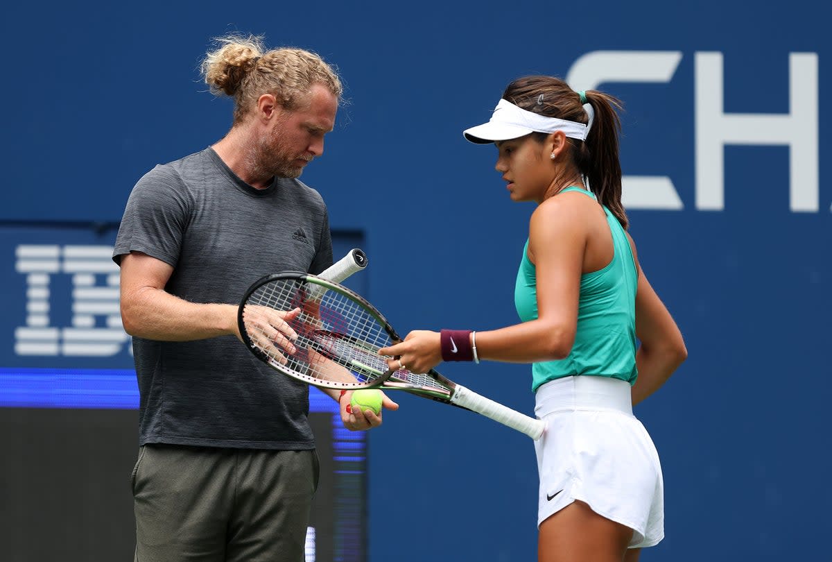 Former world number 20 Dmitry Tursunov spent time working with Raducanu earlier this year on a trial period (Getty Images)