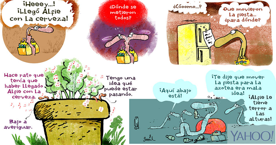 Garrinchatoonz lombrices comics cerveza