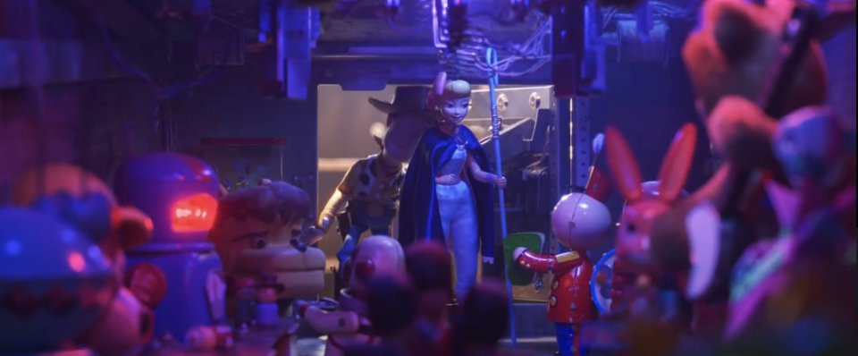 Tinny greets Bo in Toy Story 4 (credit: Pixar)