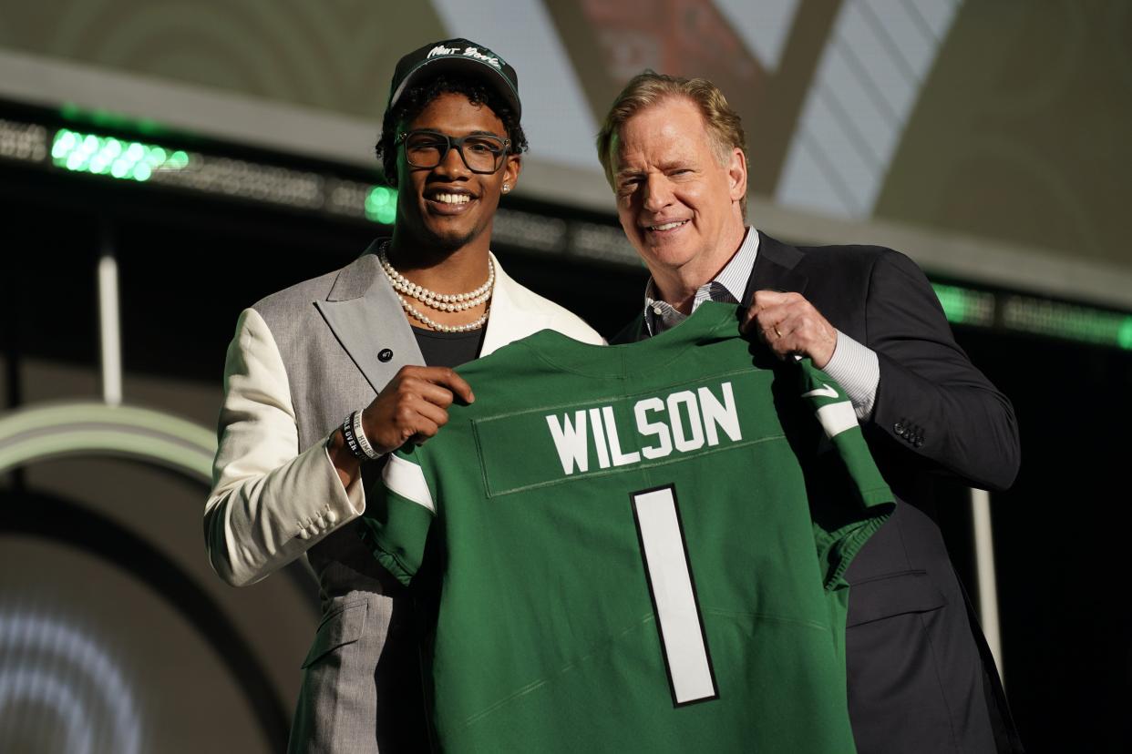 Former Lake Travis receiver Garrett Wilson had a stellar career with Ohio State before being chosen in the first round of the NFL draft by the New York Jets. He was named NFL offensive rookie of the year in 2022.