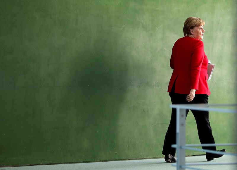 German Chancellor Merkel speaks on COVID-19 measures after meeting regional leaders