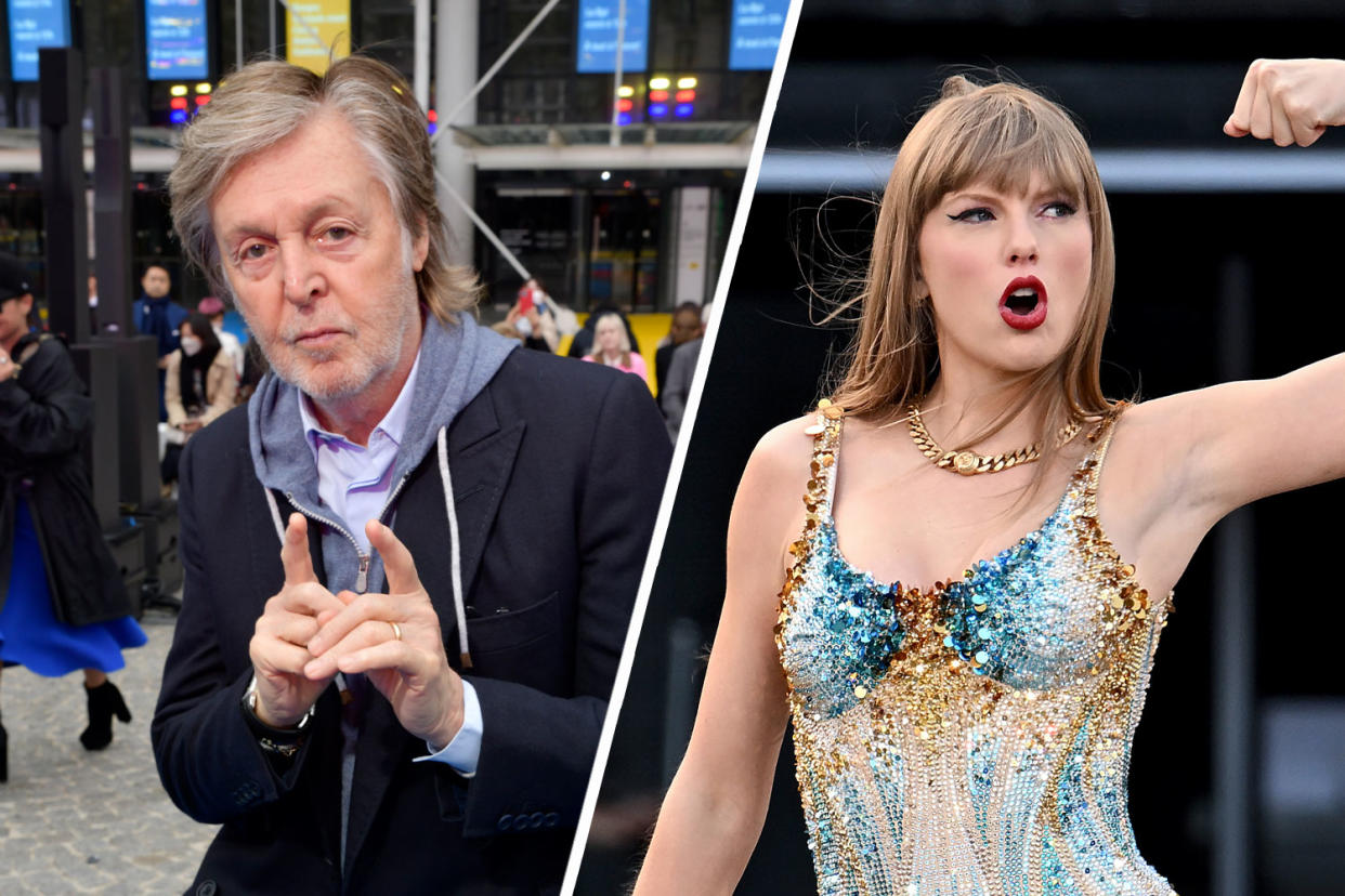 Could Paul McCartney join Taylor Swift on stage for her 100th Eras Tour show? (Getty)