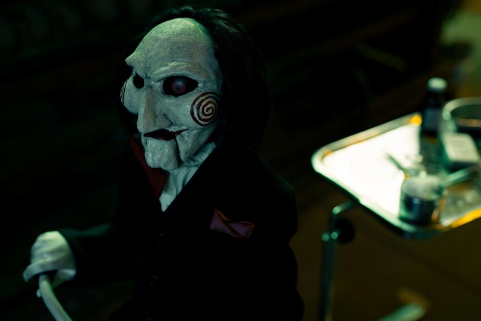 Serial killer Jigsaw is back and that means so is his freaky little puppet Billy in the horror film "Saw X."
