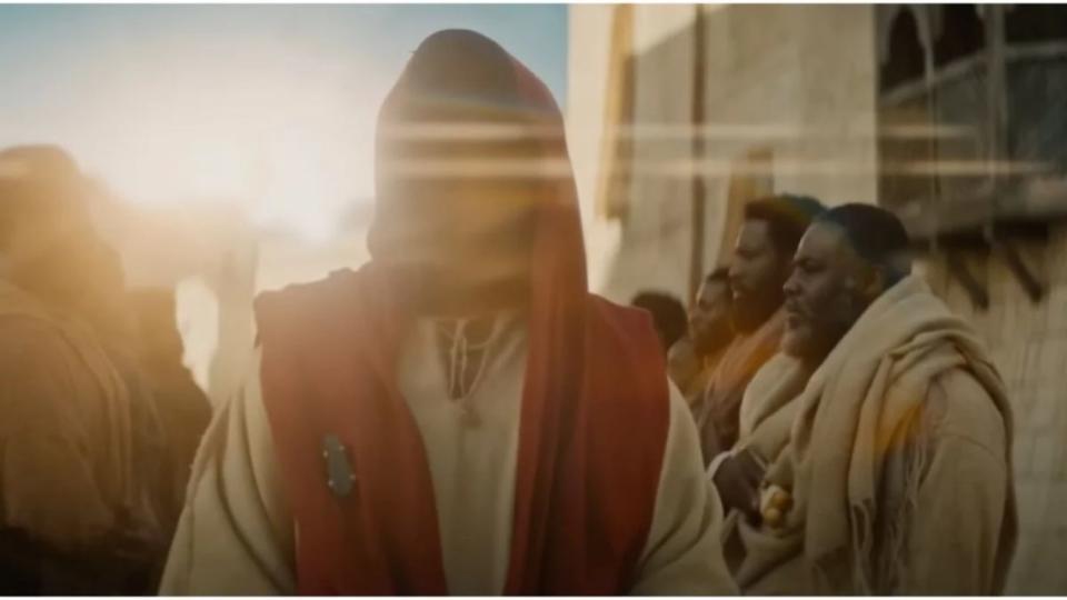 Nicholas Pinnock as Jesus Christ in "The Book of Clarence" (Sony)