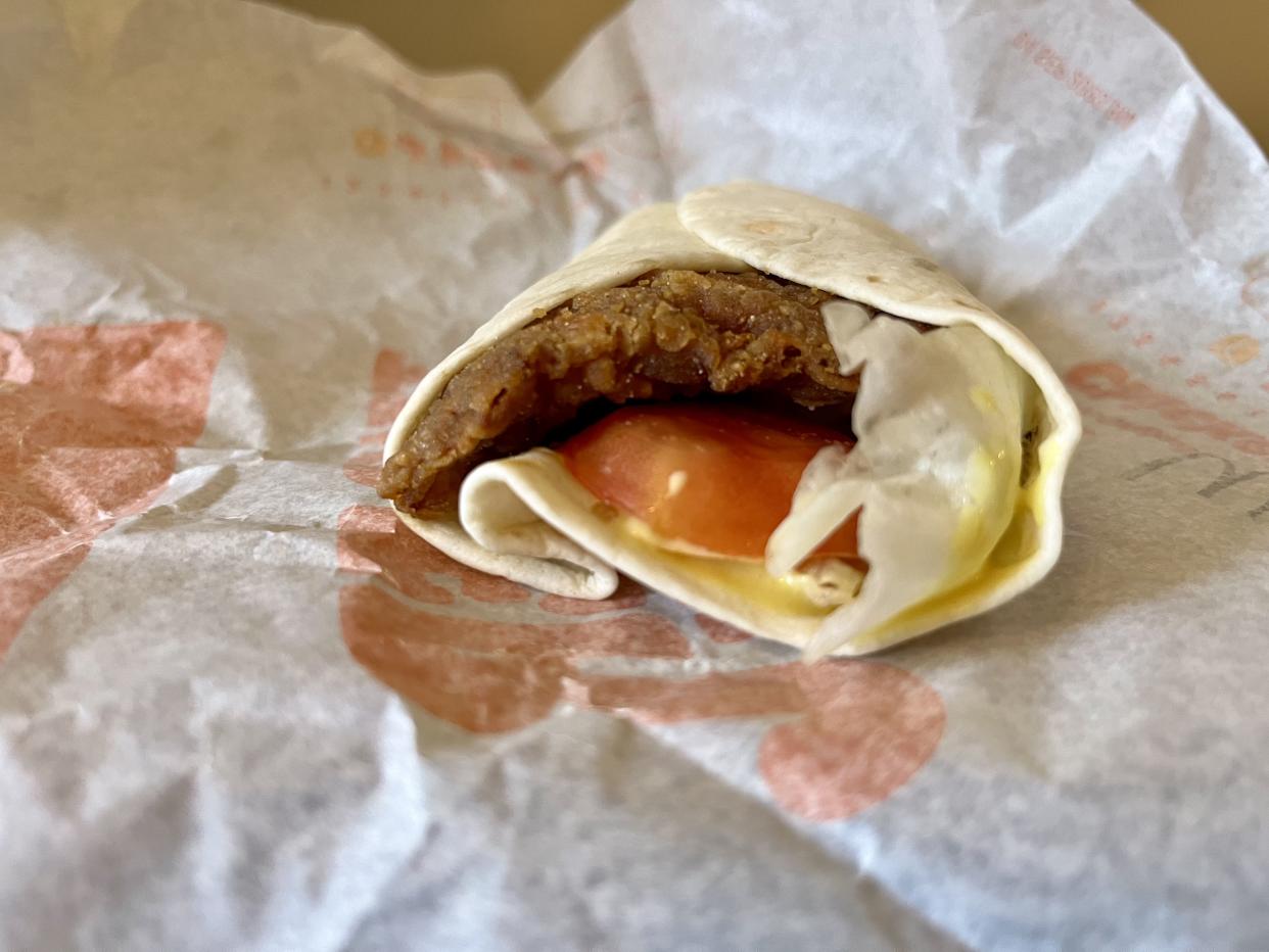 Honey Mustard Royal Crispy Wrap from burger king