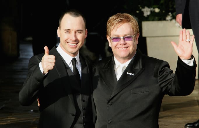 2014: David Furnish & Elton John