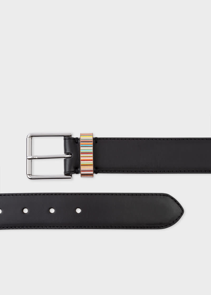 <p><a href="https://go.redirectingat.com?id=74968X1596630&url=https%3A%2F%2Fwww.paulsmith.com%2Fus%2Fmen-s-black-leather-belt-with-signature-stripe-keeper-1&sref=https%3A%2F%2Fwww.townandcountrymag.com%2Fstyle%2Fmens-fashion%2Fg46415106%2Fbest-belts-for-men%2F" rel="nofollow noopener" target="_blank" data-ylk="slk:Shop Now;elm:context_link;itc:0;sec:content-canvas" class="link ">Shop Now</a></p><p>'Signature Stripe' Keeper Leather Belt</p><p>paulsmith.com</p><p>$195.00</p>