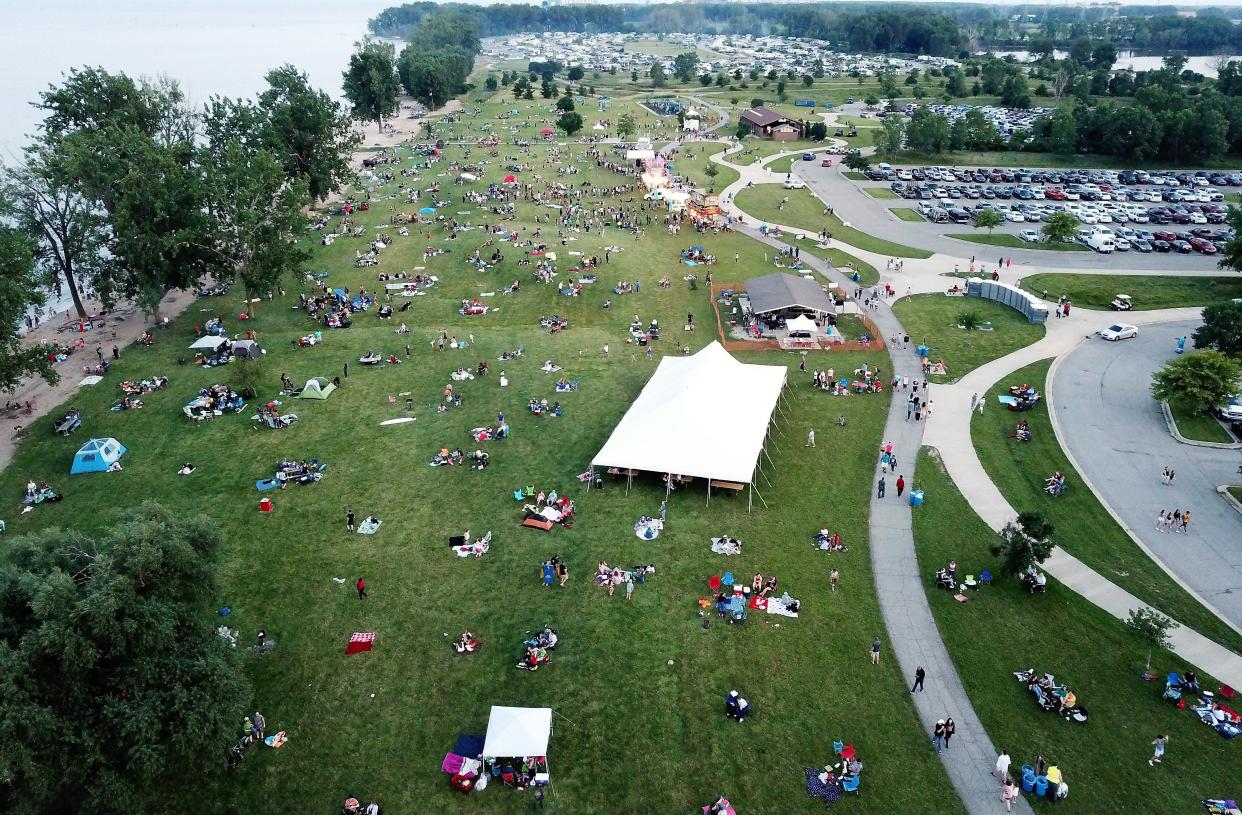 An aerial view of Sterling State Park. Monroe News