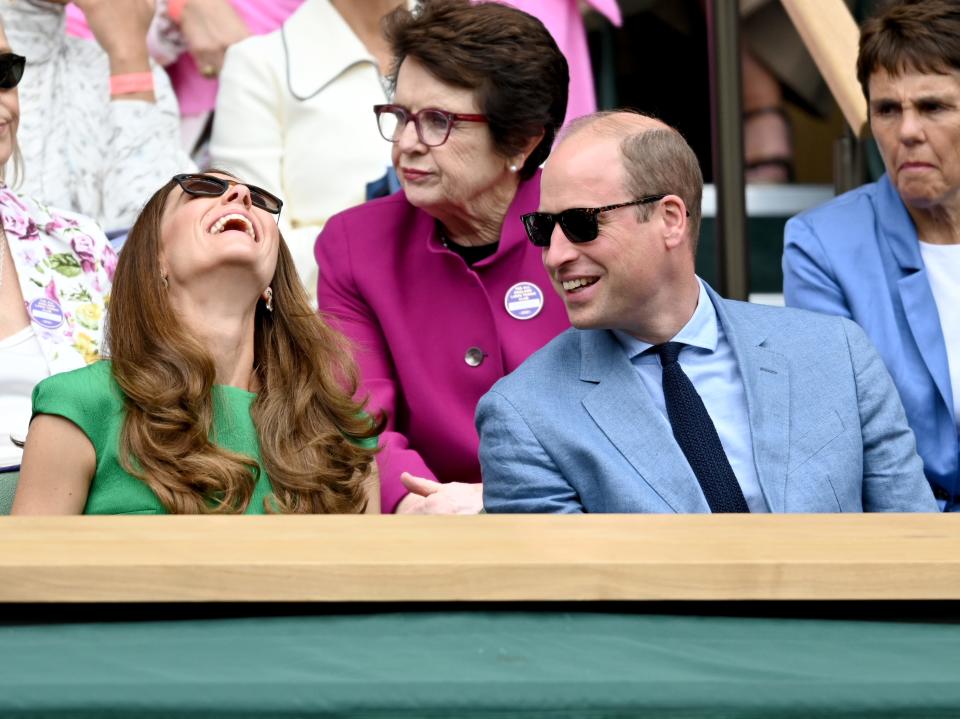 Prince William and Kate Middleton at Wimbledon 2021.