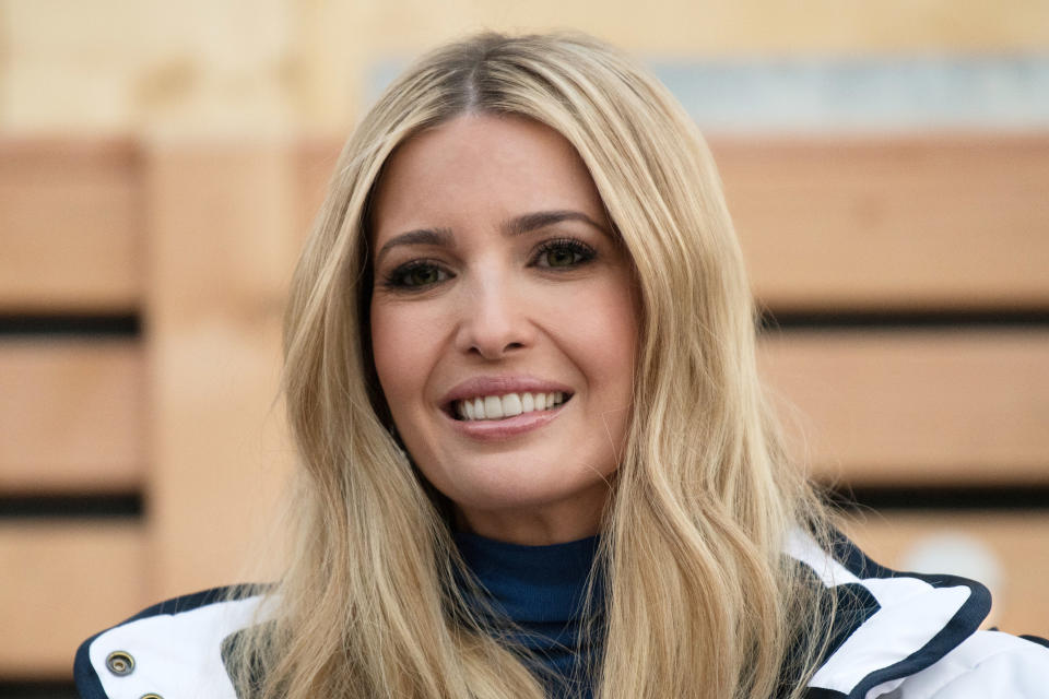 Ivanka Trump dismisses sexual misconduct allegations against the president. (Photo: Carl Court/Getty Images)