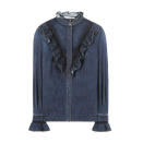 <a rel="nofollow noopener" href="http://www.anrdoezrs.net/links/3550561/type/dlg/http://www.mytheresa.com/en-us/ruffled-denim-shirt-628416.html" target="_blank" data-ylk="slk:Ruffled Denim Shirt, Stella McCartney, $765;elm:context_link;itc:0;sec:content-canvas" class="link ">Ruffled Denim Shirt, Stella McCartney, $765</a><ul> <strong>Related Articles</strong> <li><a rel="nofollow noopener" href="http://thezoereport.com/fashion/style-tips/box-of-style-ways-to-wear-cape-trend/?utm_source=yahoo&utm_medium=syndication" target="_blank" data-ylk="slk:The Key Styling Piece Your Wardrobe Needs;elm:context_link;itc:0;sec:content-canvas" class="link ">The Key Styling Piece Your Wardrobe Needs</a></li><li><a rel="nofollow noopener" href="http://thezoereport.com/beauty/hair/zoe-kravitz-platinum-hair/?utm_source=yahoo&utm_medium=syndication" target="_blank" data-ylk="slk:Zoë Kravitz Just Debuted A Major Hair Transformation;elm:context_link;itc:0;sec:content-canvas" class="link ">Zoë Kravitz Just Debuted A Major Hair Transformation</a></li><li><a rel="nofollow noopener" href="http://thezoereport.com/entertainment/celebrities/taylor-swift-groping-deposition/?utm_source=yahoo&utm_medium=syndication" target="_blank" data-ylk="slk:Taylor Swift's Sexual Assault Deposition Has Been Released, And It's Very Disturbing;elm:context_link;itc:0;sec:content-canvas" class="link ">Taylor Swift's Sexual Assault Deposition Has Been Released, And It's Very Disturbing</a></li></ul>